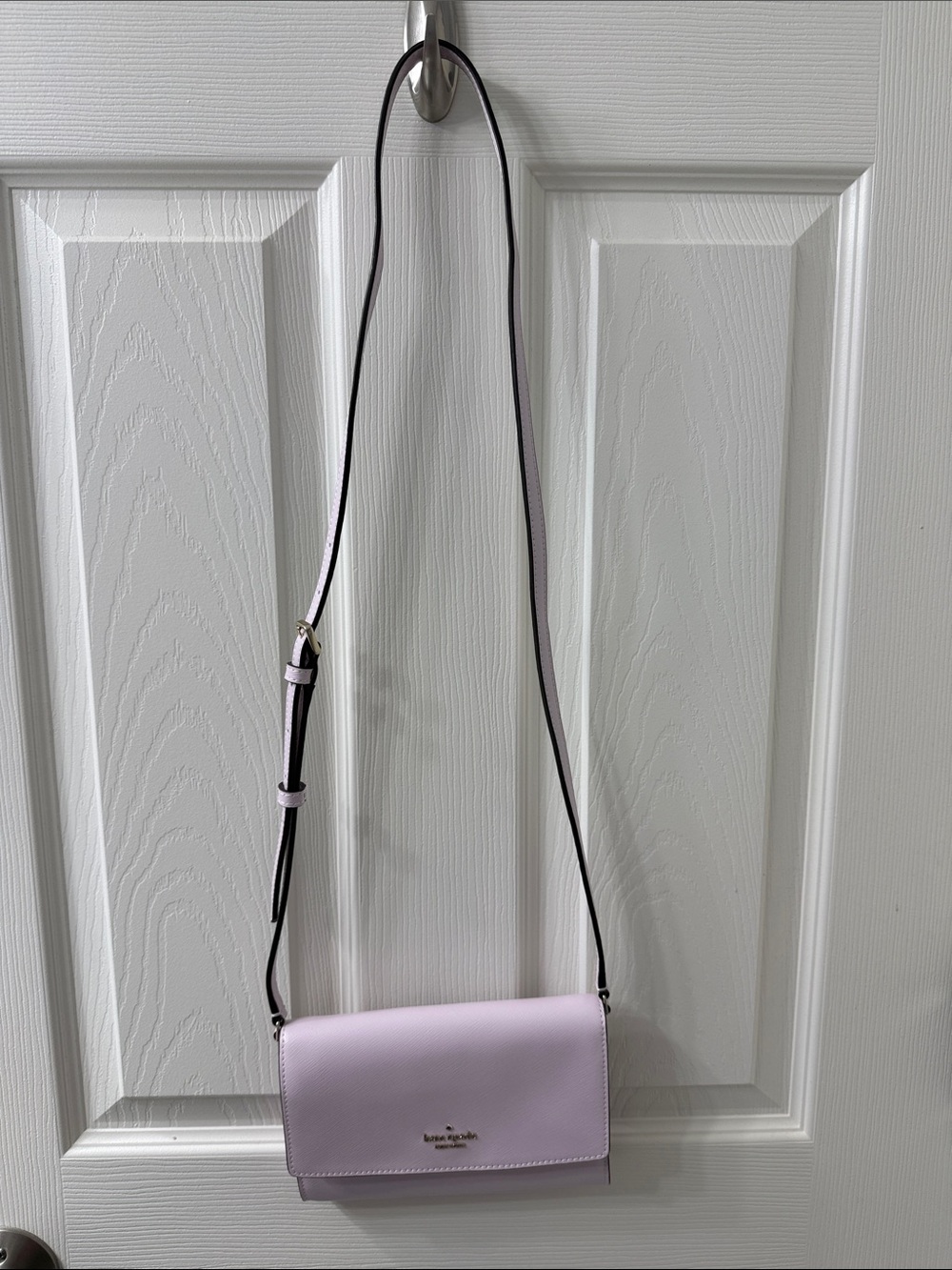 kate spade Lilac Leather Crossbody Wallet